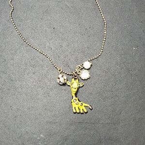 **Last Chance!! Final Sale** Betsey Johnson gold tone giraffe necklace